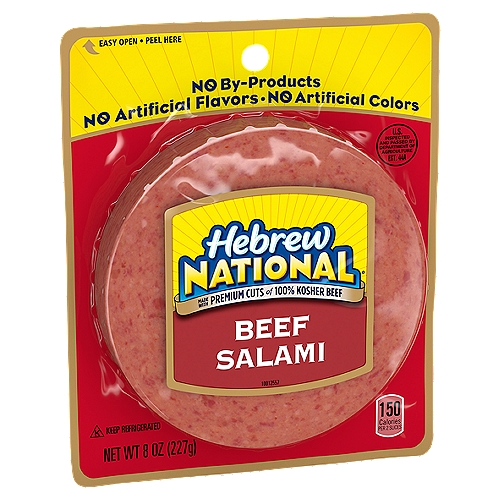 Hebrew National Beef Salami, 8 oz