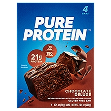 Pure Protein Chocolate Deluxe Gluten Free Bar, 1.76 oz, 4 count