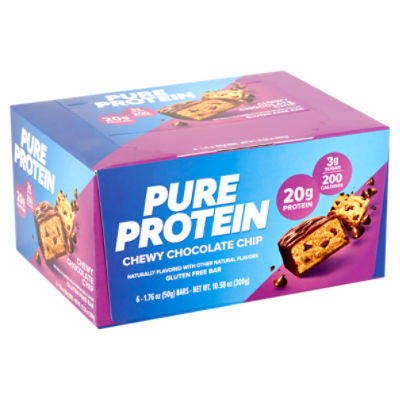 US Nutrition Nutritional Bar Pure Protein Chocolate Chip, 10.58 oz