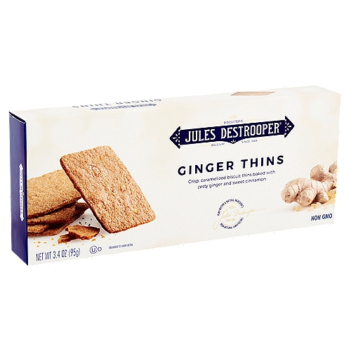 Jules Destrooper Ginger Thins Biscuit, 3.4 oz