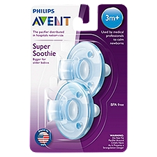 Philips Avent Super Soothie Pacifier, 3m+, 2 count