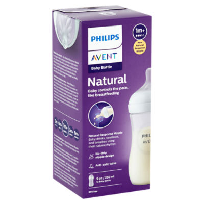 Philips Avent Natural Baby Bottle, 1m+