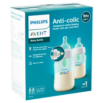 Anti-colic bottle with AirFree vent