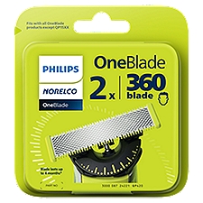 Philips Norelco OneBlade 360 Blade Cartridges, 2 count