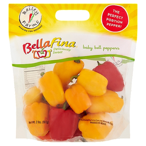 Bailey Farms BellaFina Baby Bell Peppers, 2 lbs