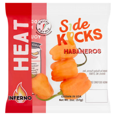 Bailey Farms Side Kicks Habanero Pepper, 2 oz, 8 Ounce