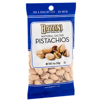 Bazzini Natural Salted Pistachios, 4 oz