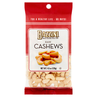 Bazzini Raw Cashews, 4.5 oz