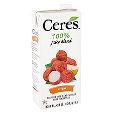 Ceres Litchi, 100% Juice Blend, 33.8 Fluid ounce