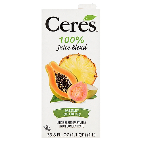 Ceres Medley of Fruits 100% Juice Blend, 33.8 fl oz 
