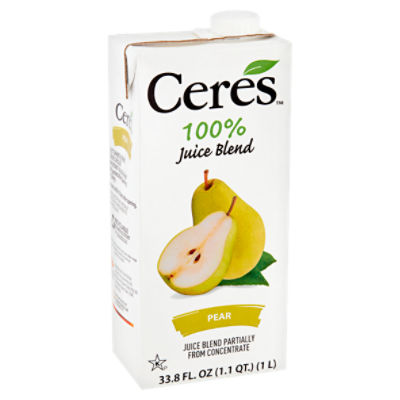 Ceres Pear 100 Juice Blend, 33.8 fl oz Fairway