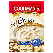 Goodman's Low Sodium Onion Soup & Dip Mix, 2 count, 2.75 oz