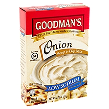  Goodman's Low Sodium Onion Soup & Dip Mix, 2 count, 2.75 oz  