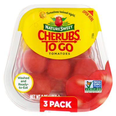 NatureSweet Cherubs to Go Tomatoes, 2.25 oz, 3 count