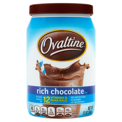 Ovaltine Rich Chocolate Mix, 12 oz