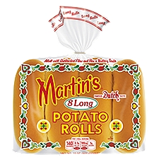 Martin's Long Potato Rolls, 8 count, 15 oz, 15 Ounce