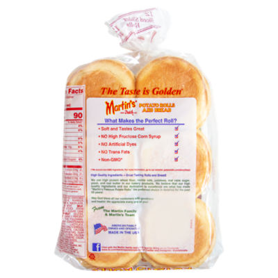 Martin's Famous Pastry Potato Bread-18 oz, 4 Loaves