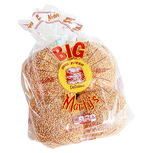 Martin's Big Marty's, 18 oz
What Makes the Perfect Roll?
• Soft and tastes great ☑
• No high fructose corn syrup ☑
• No artificial dyes ☑
• No trans fats ☑
• Non-GMO*
*We source non-GMO ingredients.