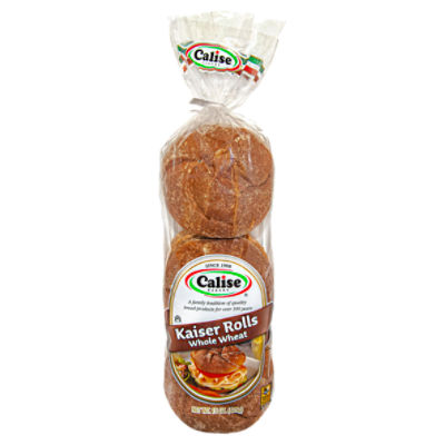 Calise Bakery Whole Wheat Kaiser Rolls, 15 oz