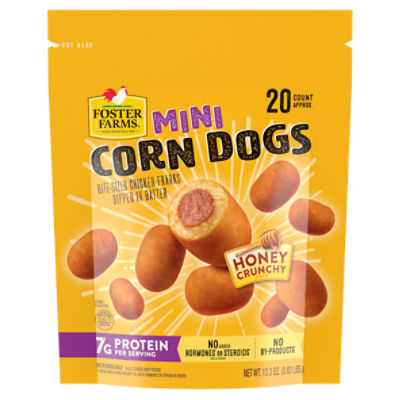 Jumbo Corn Dogs Honey Crunchy 28 ct - Products - Foster Farms