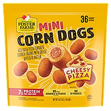 FOSTER FARMS Cheesy Pizza Flavor Mini Corn Dogs, 24.12 oz