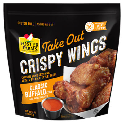 Foster Farms Take Out Classic Buffalo Style Crispy Wings, 16 oz ShopRite