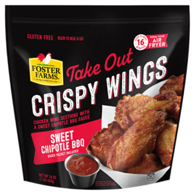 Foster Farms Take Out Sweet Chipotle BBQ Crispy Wings, 16 oz