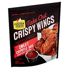 Foster Farms Take Out Sweet Chipotle BBQ, Crispy Wings, 16 Ounce
