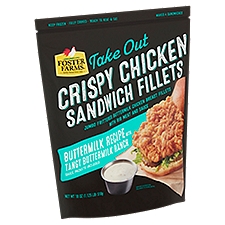 Foster Farms Take Out Crispy Chicken Sandwich, Fillets, 18 Ounce