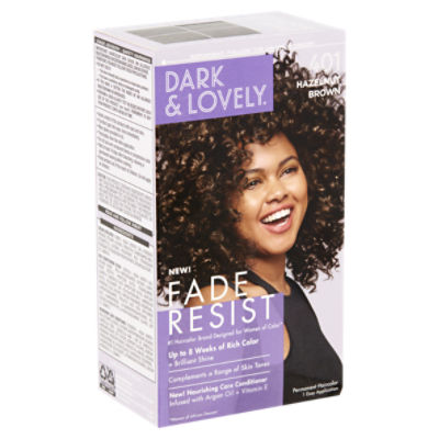 Dark & Lovely Fade Resist 401 Hazelnut Brown Permanent Haircolor, 1 application