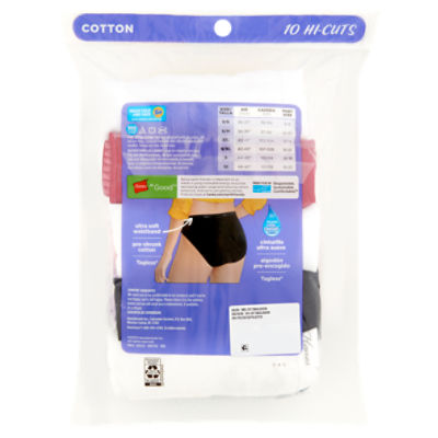 Hanes Womens Cool Comfort Cotton Sporty Hi-Cut 6-Pack