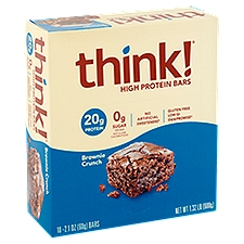 Think! Brownie Crunch, High Protein Bars, 10 Each