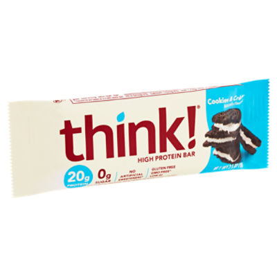 Think! Cookies & Crème High Protein Bar, 2.1 oz