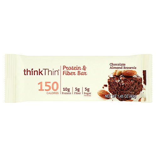 Think Thin Chocolate Almond Brownie Protein & Fiber Bar, 1.41 oz
Finding nutritious, delicious snacks on the go was always a challenge for me, so I created thinkThin® Protein & Fiber bars. With thinkThin® Protein & Fiber bars, my goal was to create a bar with a wonderful balance of protein and fiber to help keep you full and satisfied - all for 150 calories. Plus, each bar is gluten free and made with 100% non-GMO ingredients.
To your vitality, Lizzane (Founder of thinkThin®)