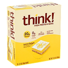 Think! Lemon Delight, High Protein Bars, 21 Ounce