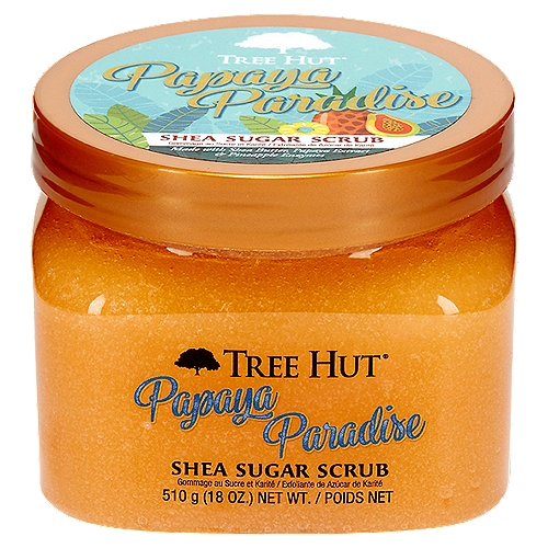 Tree Hut Papaya Paradise Shea Sugar Scrub, 18 oz