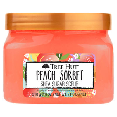 Tree Hut Peach Sorbet Shea Sugar Scrub, 18 oz