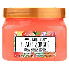 Tree Hut Peach Sorbet Shea Sugar Scrub, 18 oz