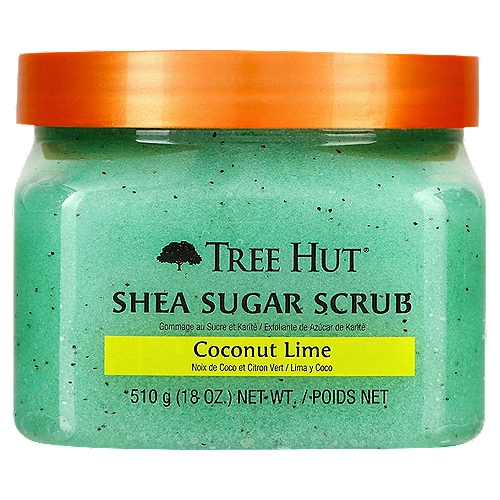 Tree Hut Coconut Lime Shea Sugar Scrub, 18 oz