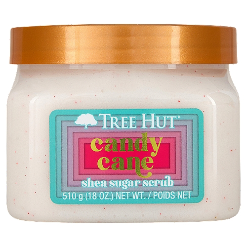 Tree Hut Candy Cane Shea Sugar Scrub, 18 oz