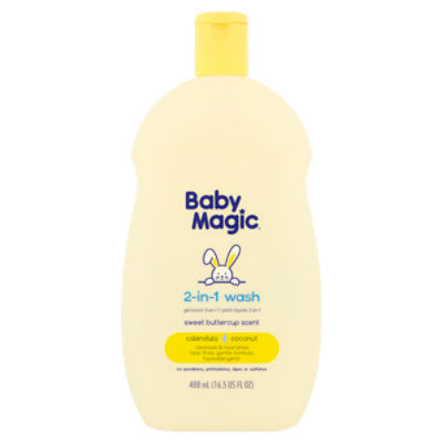 Baby Magic Calendula & Coconut Sweet Buttercup Scent 2-in-1 Wash, 16.5 fl oz