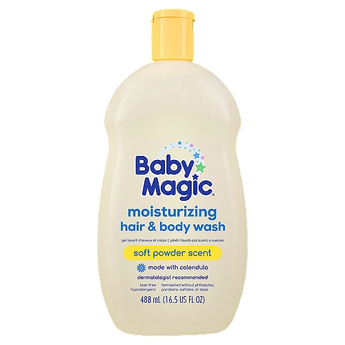 Baby Magic Soft Powder Scent Moisturizing Hair & Body Wash, 16.5 fl oz