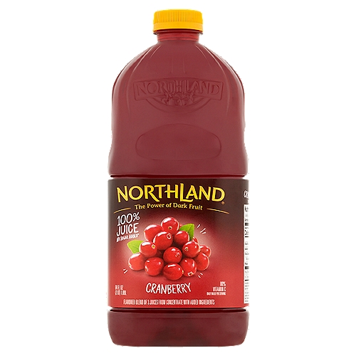 NorthLand Cranberry 100% Juice, 64 fl oz
Flavored Blend of 3 Juices from Concentrate with Added Ingredients