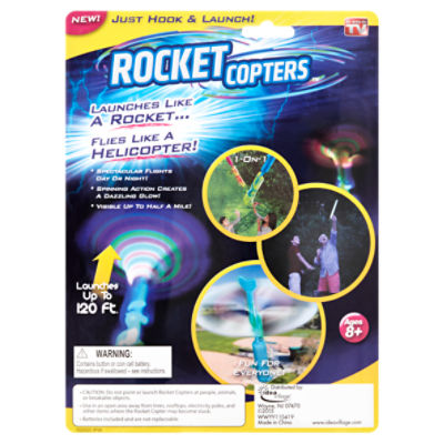 Rocket Copters Soaring LED Helicopters Ages 8 The Fresh Grocer