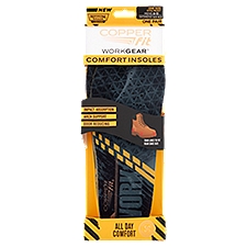 Copper Fit Work Gear Comfort Insoles, 1 pair