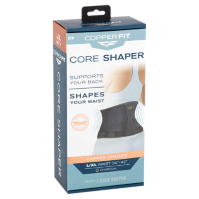 Copper Fit® Core Shaper, Supports Back and Shapes Waist, Copper Infused,  Beige, S/M 