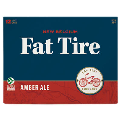 New Belgium Fat Tire Amber Ale, 12pk Can