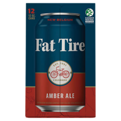 New Belgium Fat Tire Amber Ale, 12pk Can