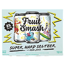 Fruit Smash Super Hard Seltzer Variety, 12pk Can
