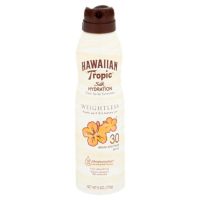 Hawaiian Tropic Silk Hydration  Sunscreen Spray - SPF 30, 6 oz